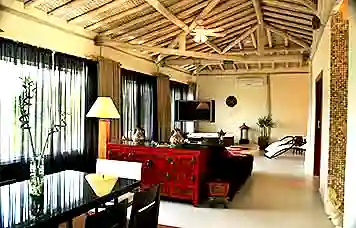Loft para familia com banheira, sala de TV e Sala de jantar do Hotel Itapemar em Ilhabela